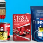 EMCO LUX paint, EMCO Thinner A-Special, and EMCO Thinner B