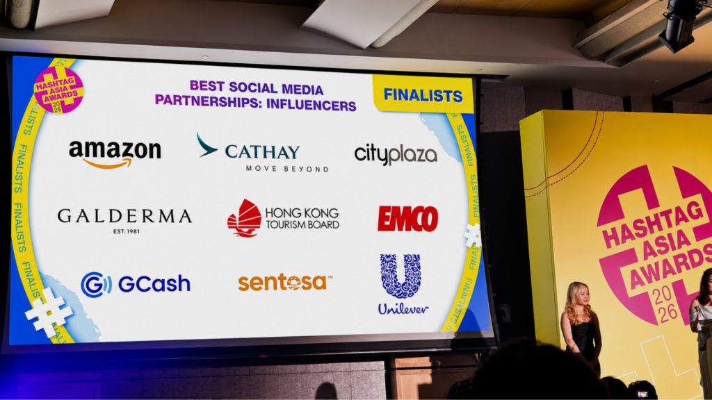 EMCO finalis Best Social Media Partnership Hashtag Asia 2026
